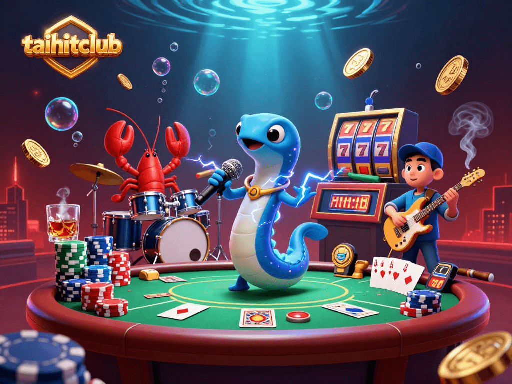 Experience taihitclub's underwater casino scene with electrifying performances and vibrant poker action.