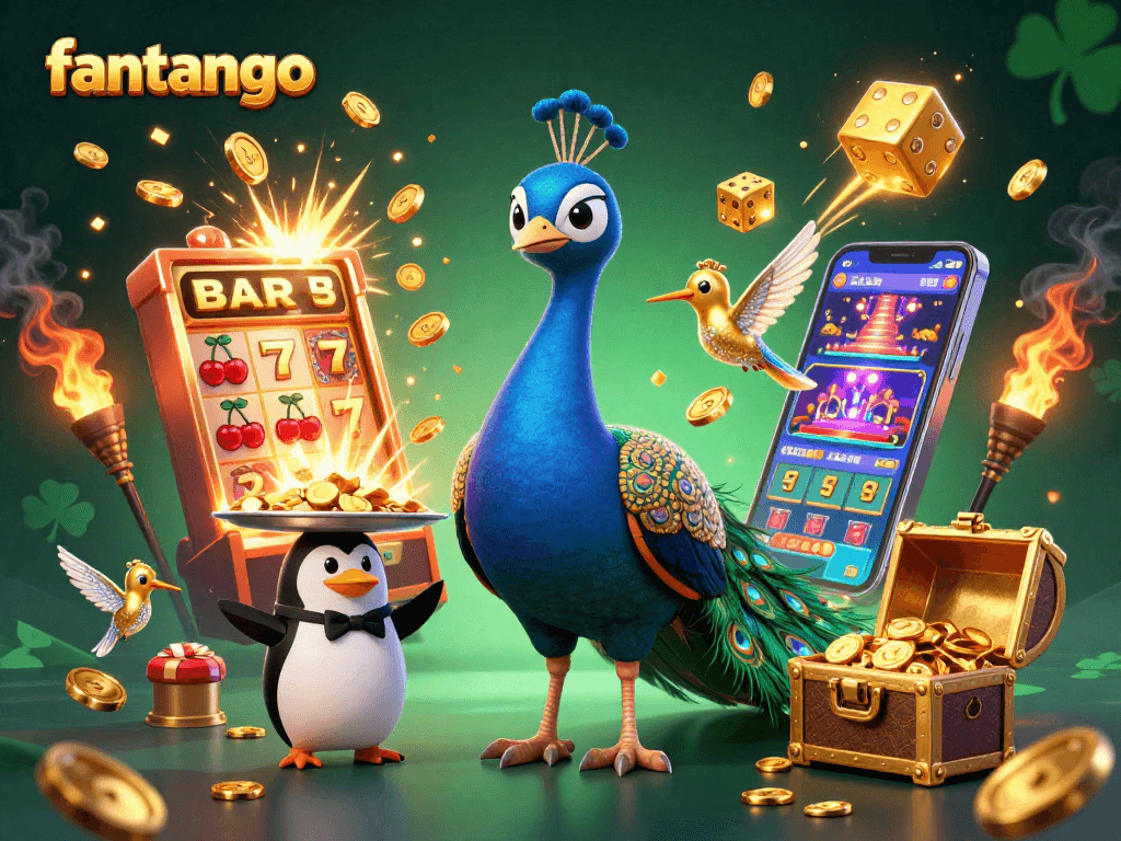 Experience the thrill of fantango with vibrant casino visuals featuring enchanting characters and dynamic elements.