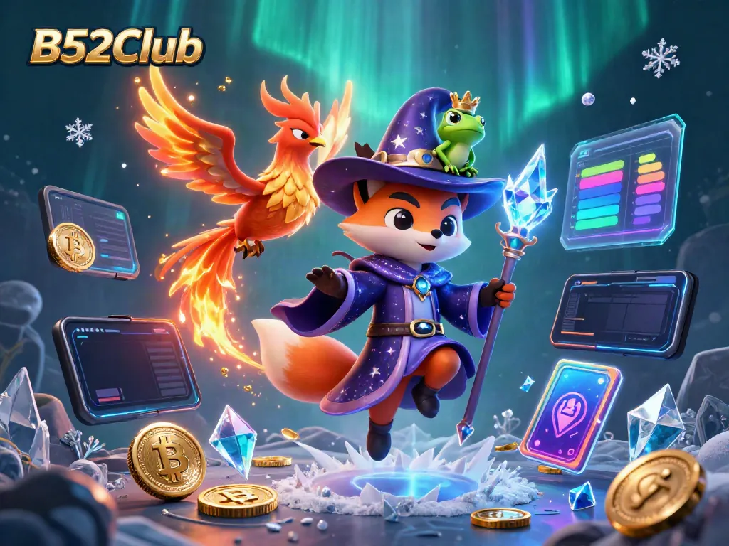 Experience thrilling gameplay at B52Club with enchanting characters and vibrant casino elements.
