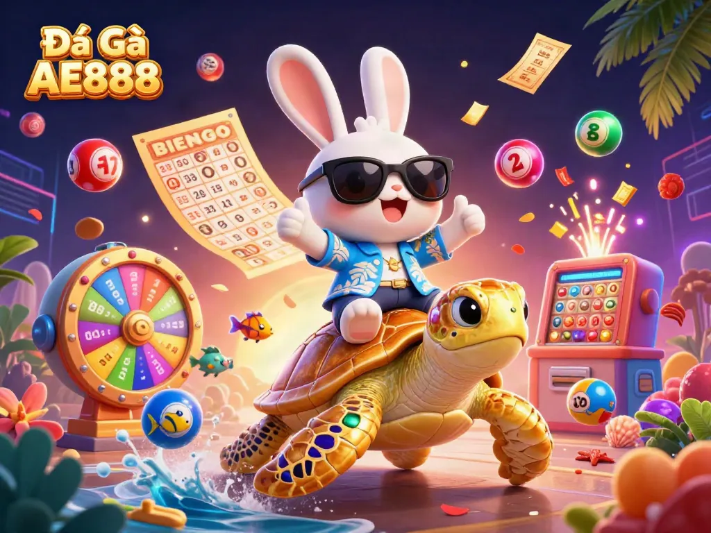 Experience thrilling Đá Gà AE888 action with vibrant characters, dynamic elements, and excitement in a unique gambling scene.
