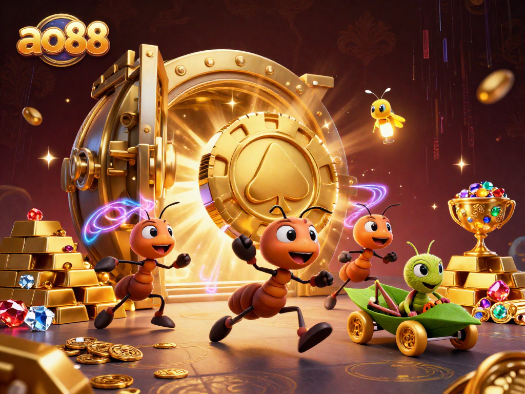 ao88 players join the heist for a chance at big winnings with a golden poker chip