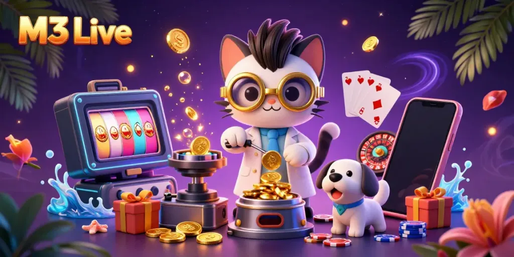 Experience thrilling slots at M3 Live where excitement and fun await players in a vibrant online gaming atmosphere.
