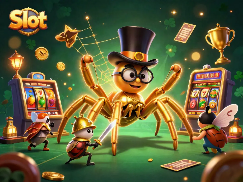 Spin the slot reels and enjoy a thrilling casino experience with colorful characters.