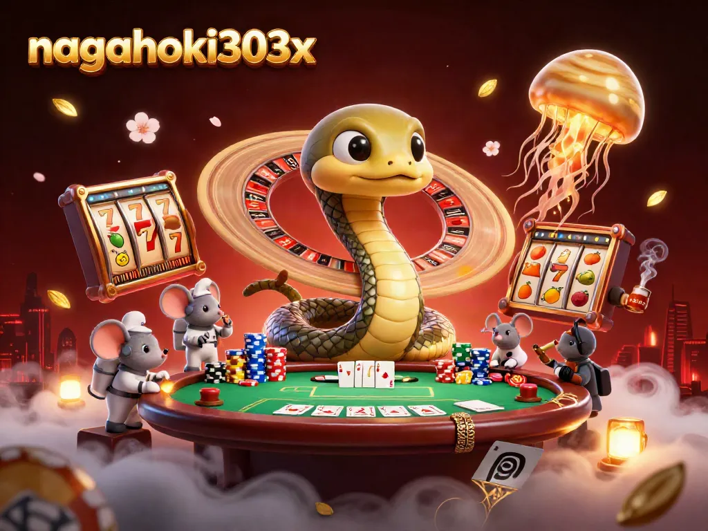 Permainan slot seru di nagahoki303x dengan karakter 3D dan elemen kasino yang menarik.
