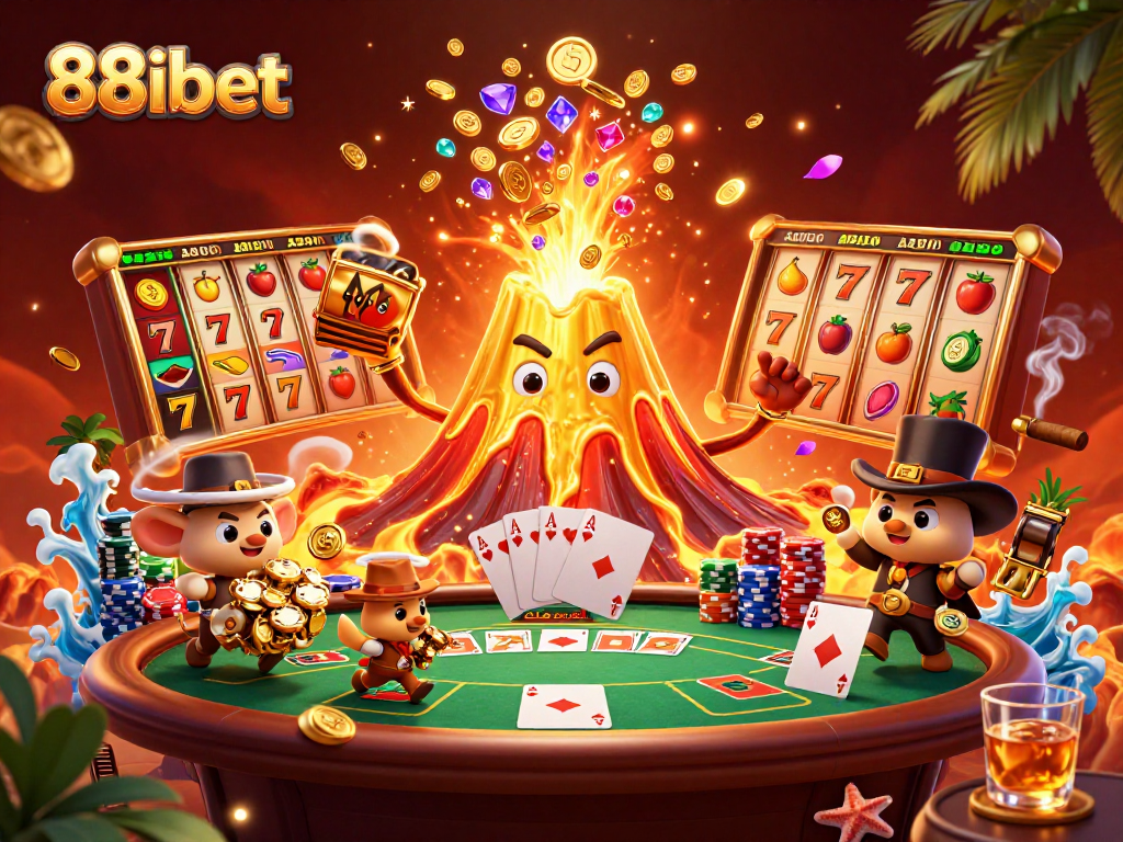 Experience the thrill of winning with 88ibet's vibrant casino scene, showcasing slots and poker.