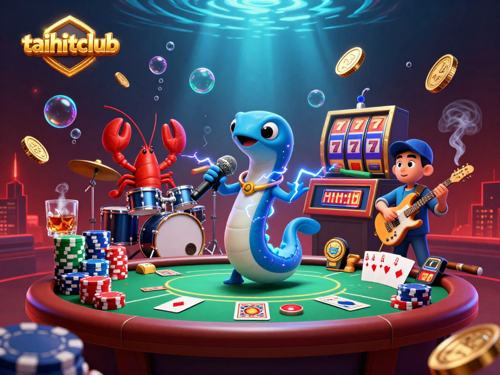 Experience taihitclub's underwater casino scene with electrifying performances and vibrant poker action.