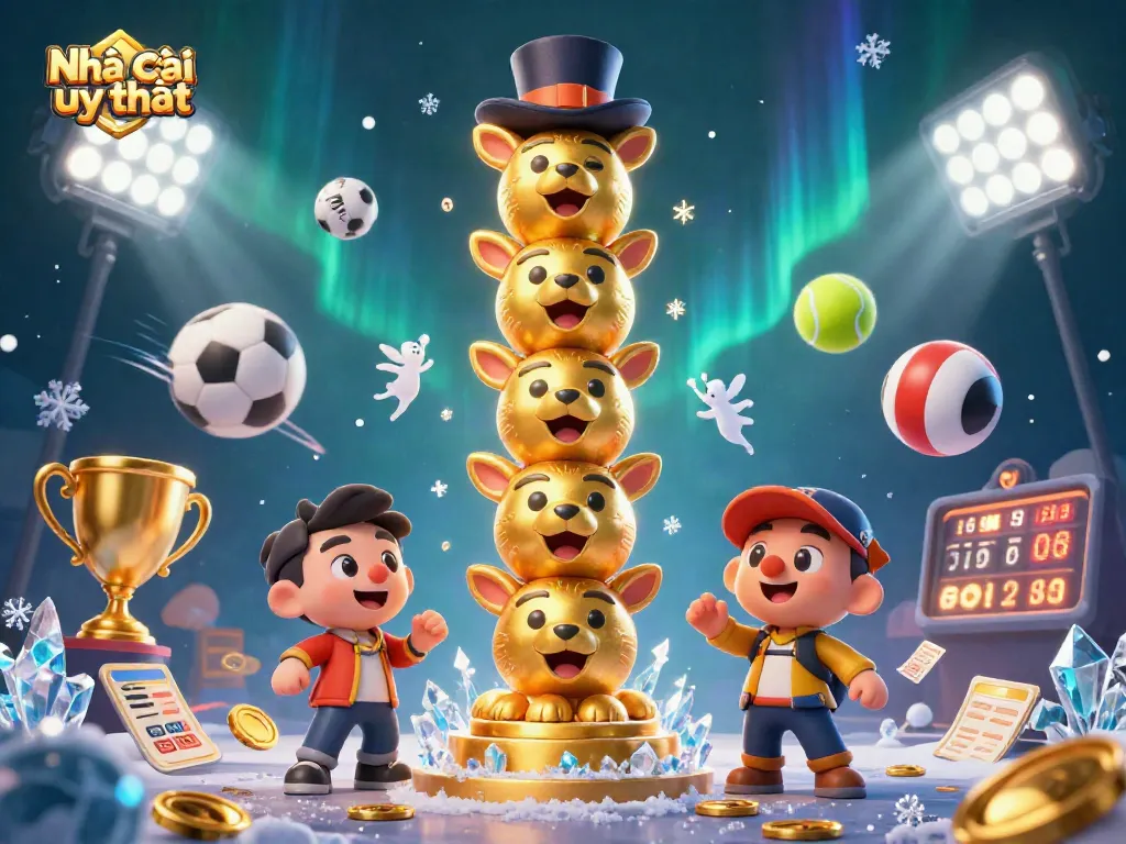 Engage with Nhà cái uy tín through dynamic betting experiences surrounded by sports elements and vibrant effects.