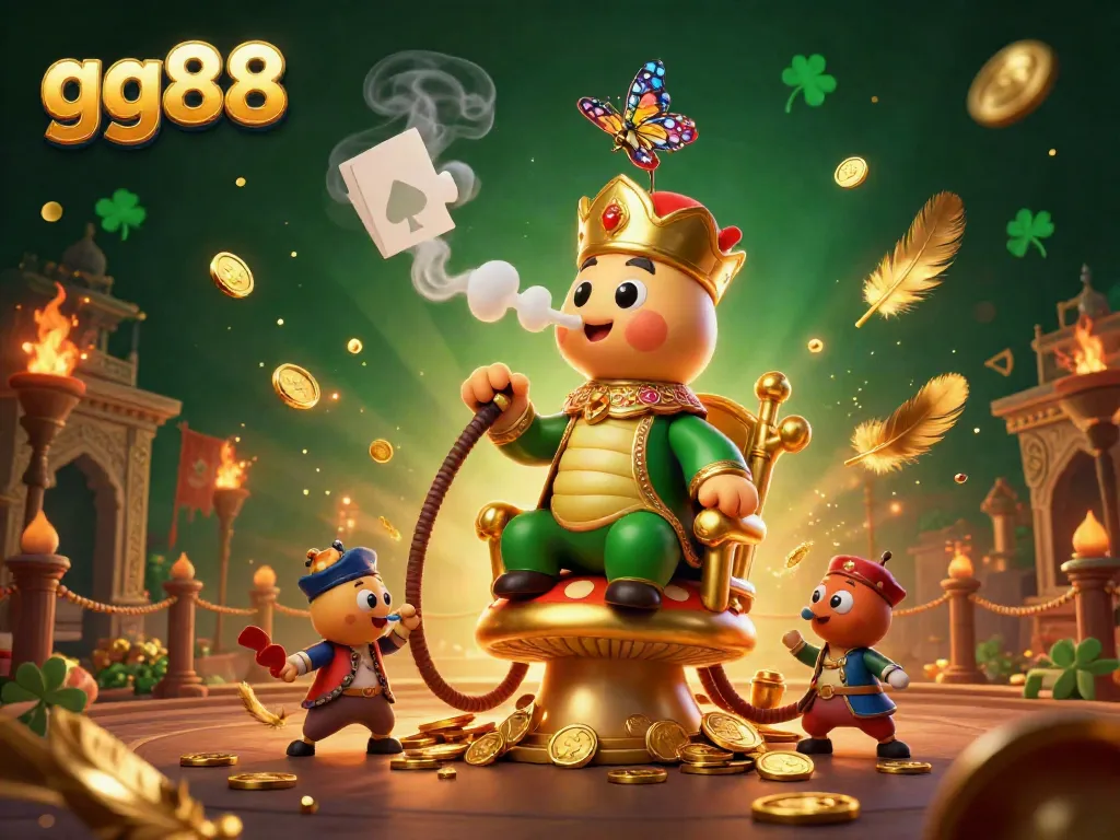 Engage with gg88's immersive 3D casino atmosphere, showcasing vibrant characters and dynamic gaming elements.