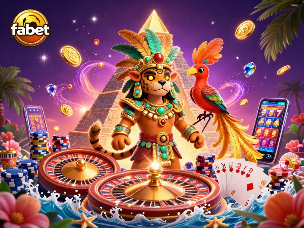 Experience the thrills at fabet with cascading coins, vibrant games, and exciting jackpots.
