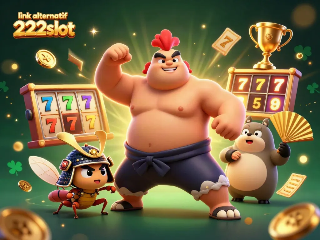 Menangkan permainan slot dengan link alternatif 222slot sambil bersenang-senang bersama karakter animasi 3D yang seru.
