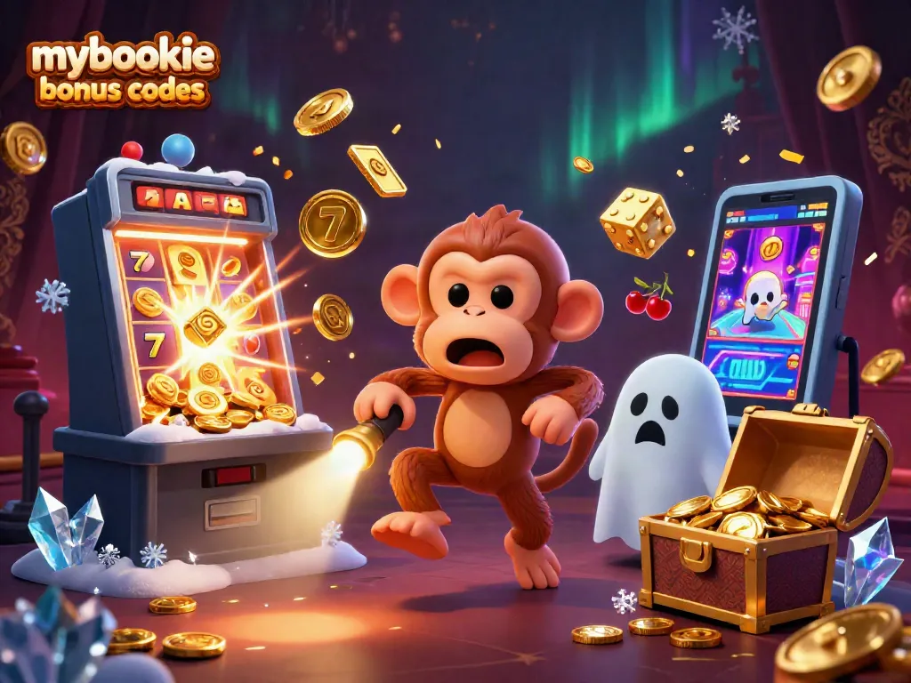 Engage with mybookie bonus codes while the playful poltergeist monkey juggles casino treasures.