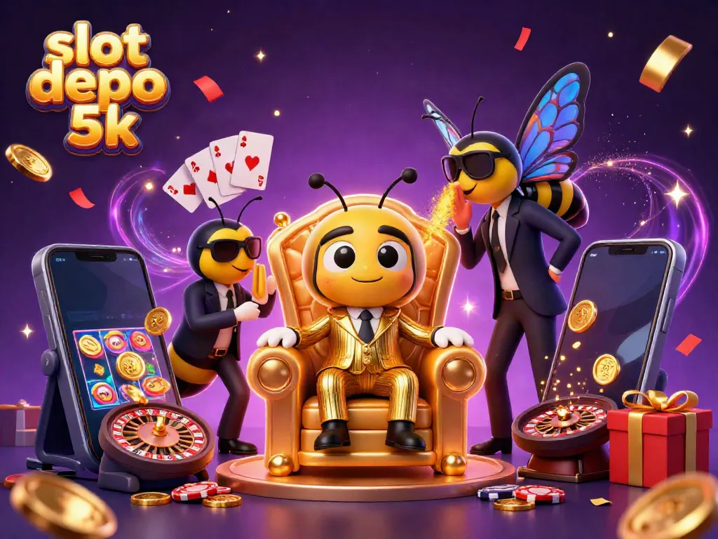 Engage in thrilling gameplay at slot depo 5k with vibrant casino-themed elements.