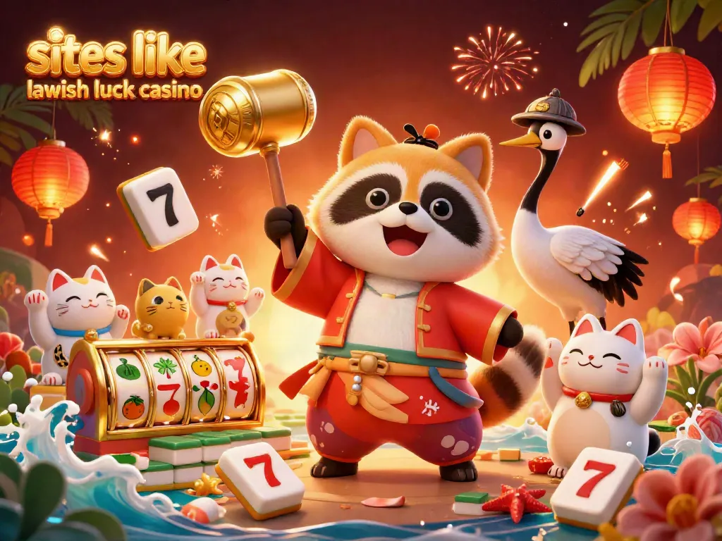Play at exciting sites like Lavish Luck Casino with colorful characters and vibrant slot elements.