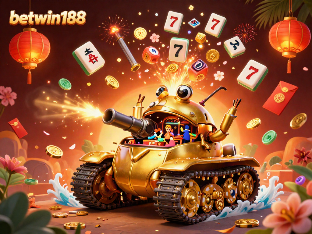 Experience the vibrant world of betwin188 with a dynamic golden beetle casino scene full of energy and luck.