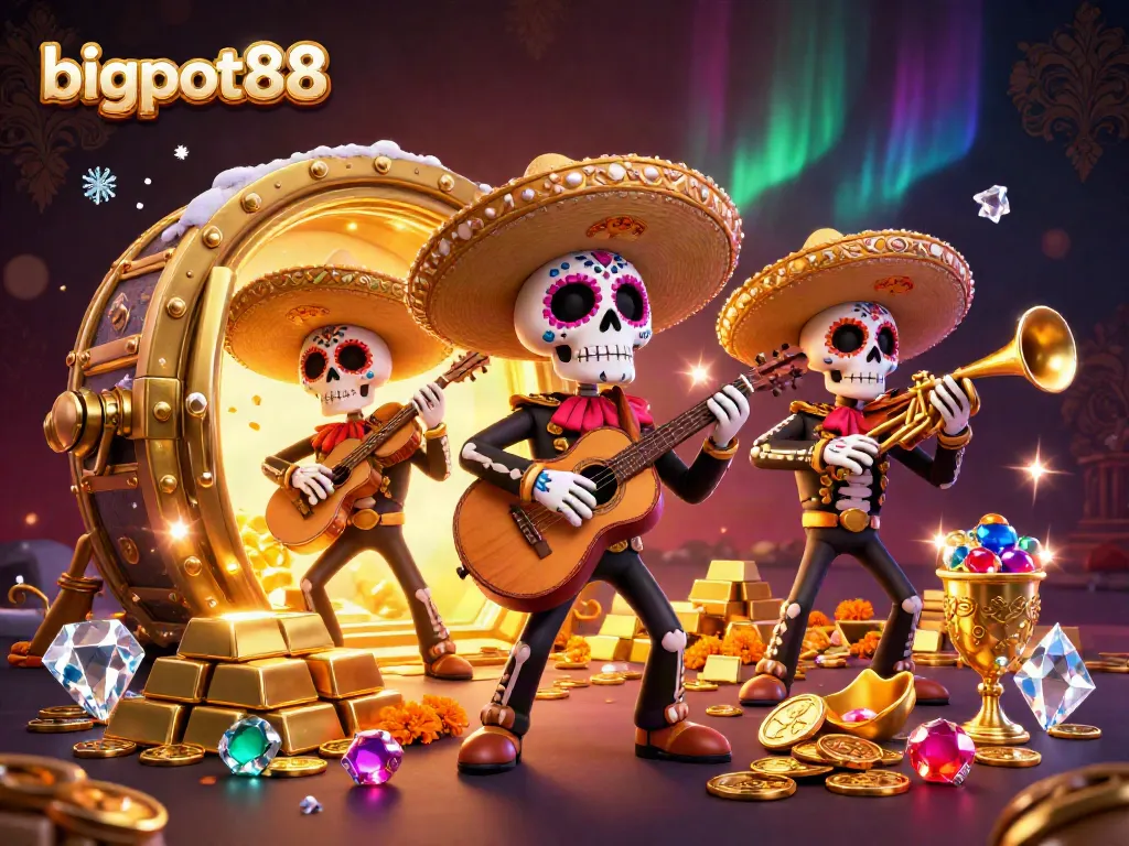 bigpot88 menawarkan pengalaman bermain kasino dengan band mariachi bertema Mardi Gras dan harta karun megah.